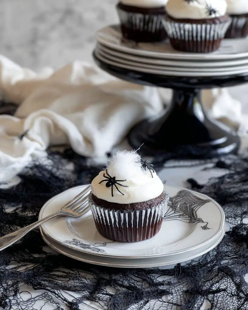 Spider Web Halloween Cupcakes Recipe