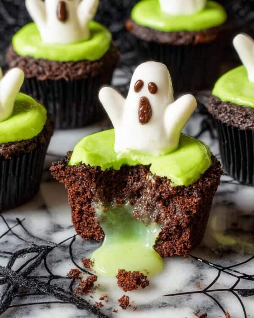Easy Halloween Ghost Cupcakes Recipe