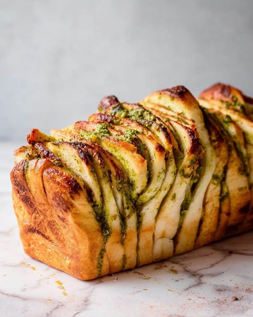 Cheesy Basil Pull Apart Bread Recipe