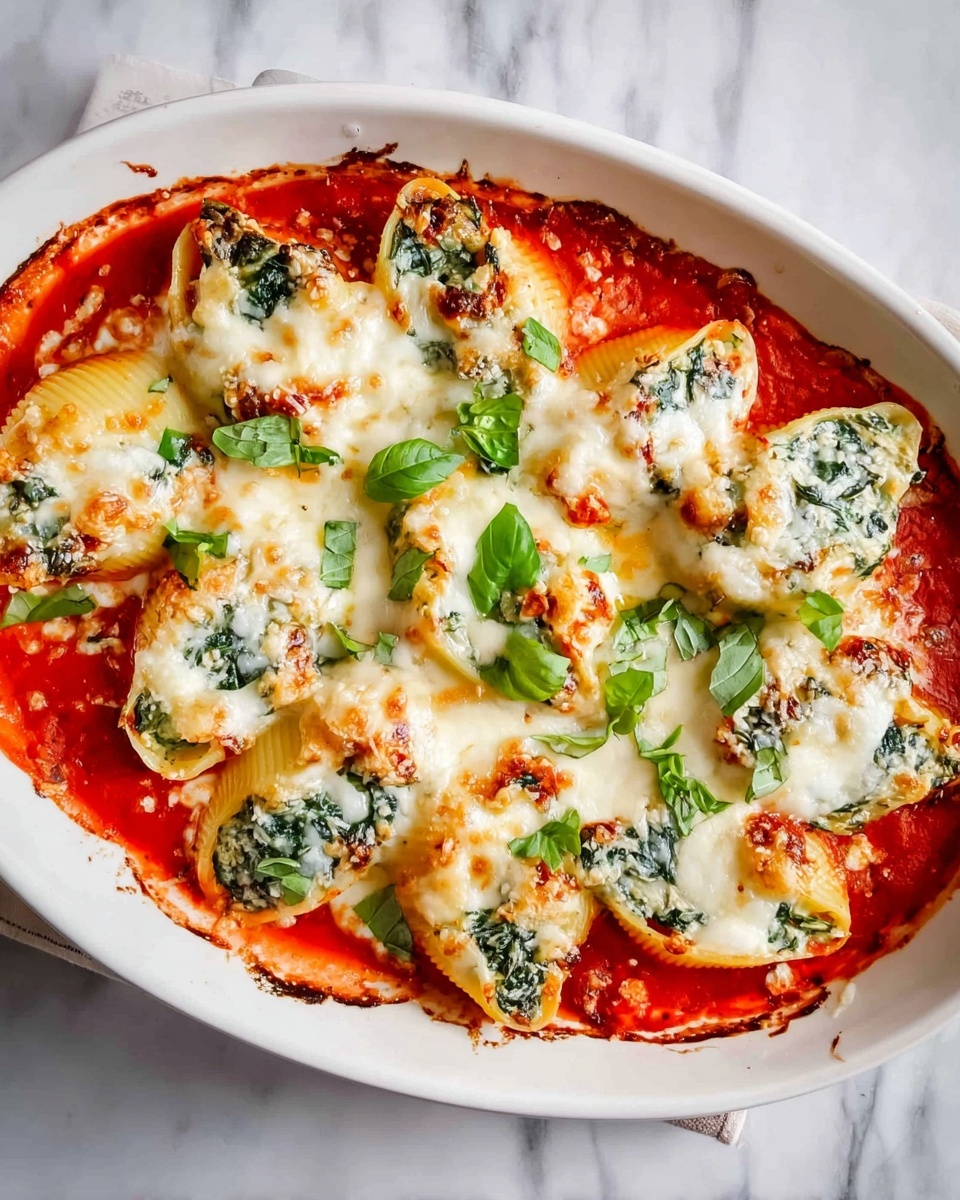 The image shows a close-up of several round pasta rolls filled with white cheese and green spinach leaves, topped with melted white cheese and fresh basil leaves. The rolls are covered with a bright orange creamy sauce, giving a rich, smooth texture. A silver spoon holds one pasta roll above the others, dripping with the sauce, showcasing its soft and creamy layers. The whole dish sits on a white plate, placed on a white marbled surface. The colors are vibrant with a mix of orange, white, and green, creating a warm and delicious look. photo taken with an iphone --ar 4:5 --v 7