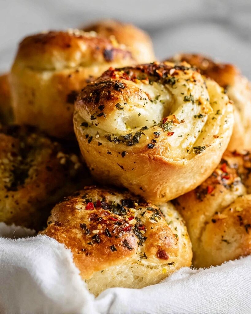 Garlic Herb Butter Rolls Recipe