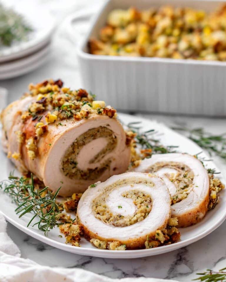 Turkey Roulade with Sausage Stuffing Recipe