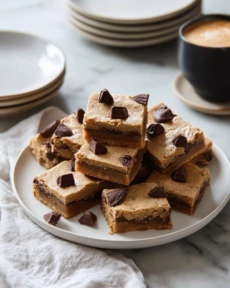 Chocolate Sea Salt Butterscotch Caramel Blondie Brownies Recipe