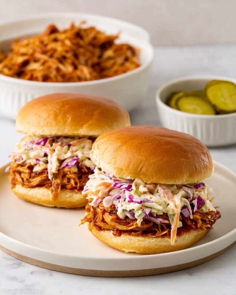 BBQ Turkey Sandwiches with Coleslaw Recipe