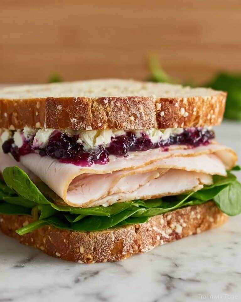 Turkey Sandwich with Goat Cheese and Jam Recipe