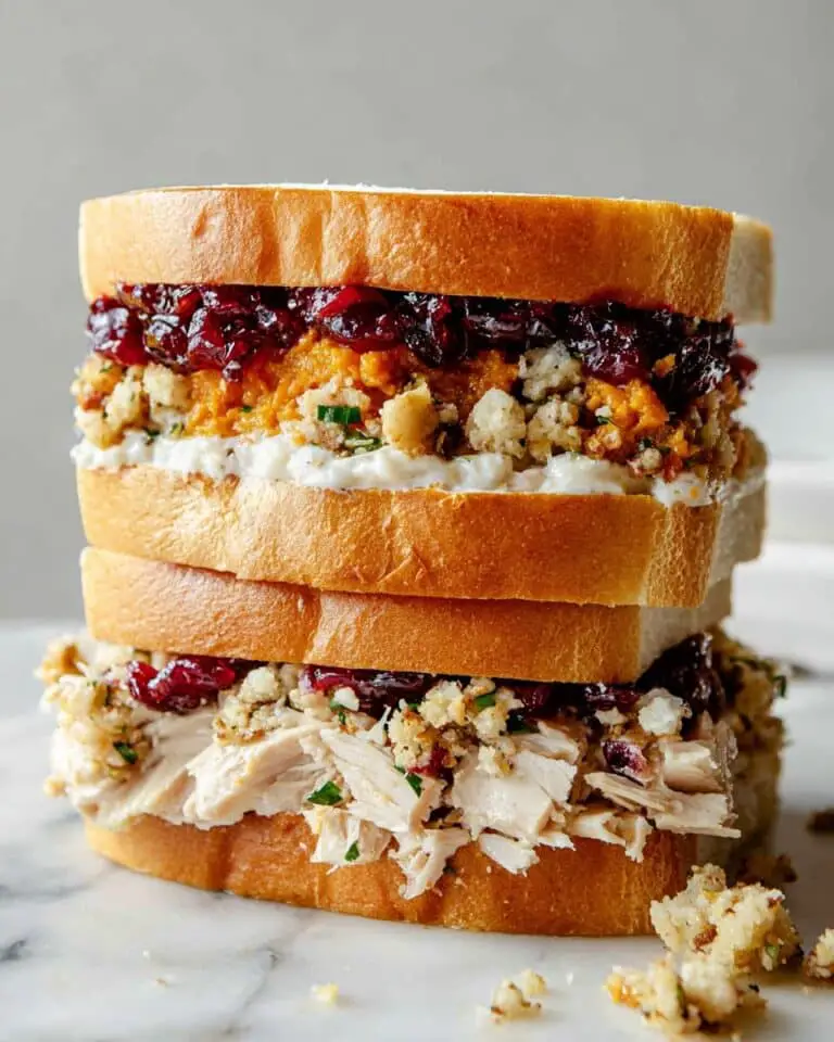 Thanksgiving Sandwich with Moist Maker and Gravy-Soaked Bread Recipe