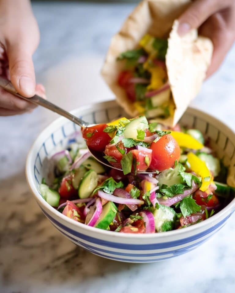 Greek Salad Pitas with Lemon Tahini Sauce Recipe