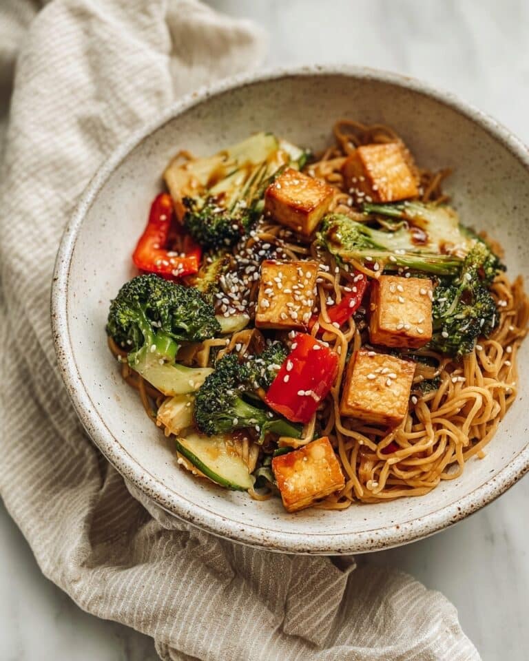Sheet Pan Maple Soy Glazed Tofu and Noodles Recipe