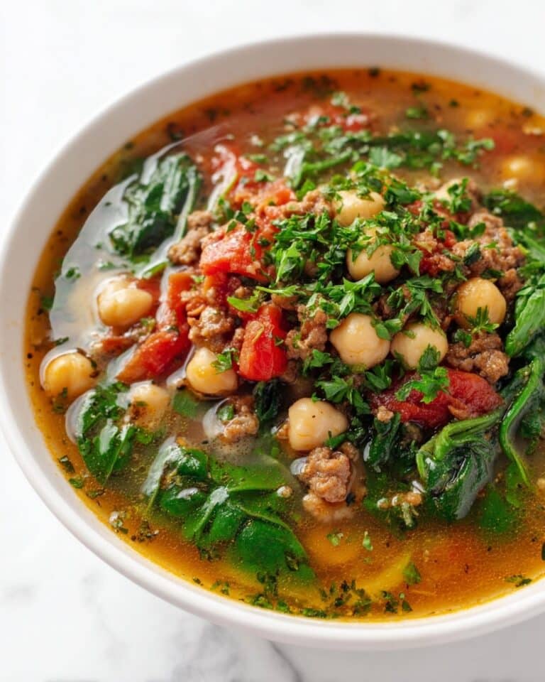 Lamb and Chickpea Stew with Spinach Recipe