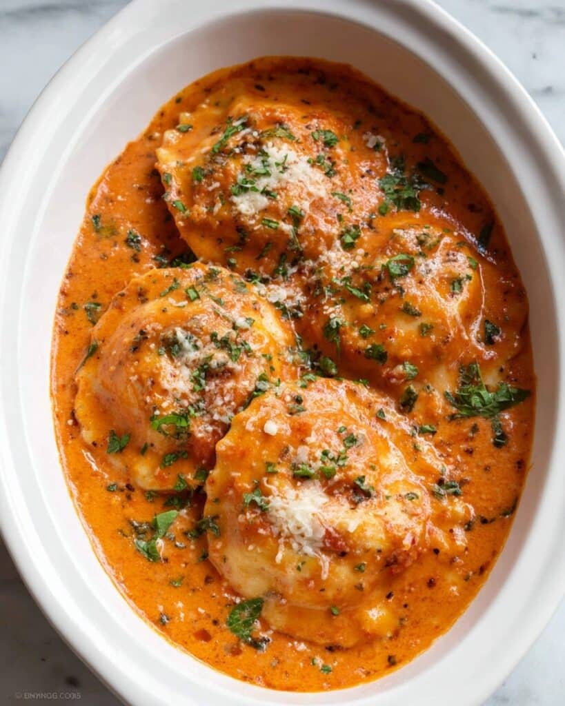 Slow Cooker Creamy Tomato Basil Chicken Recipe