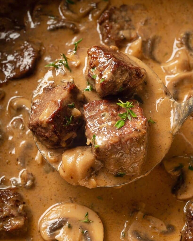 Slow Cooker Beef Stroganoff Recipe