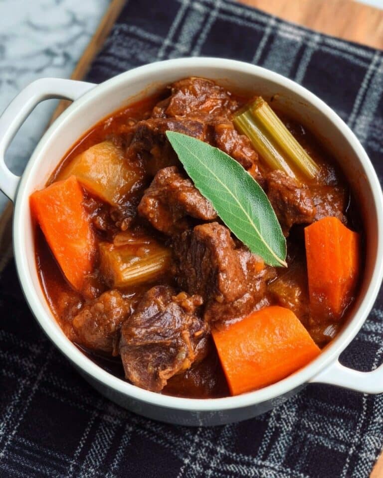 Slow Cooker Beef Shin with Carrots, Onions, and Tomato Recipe