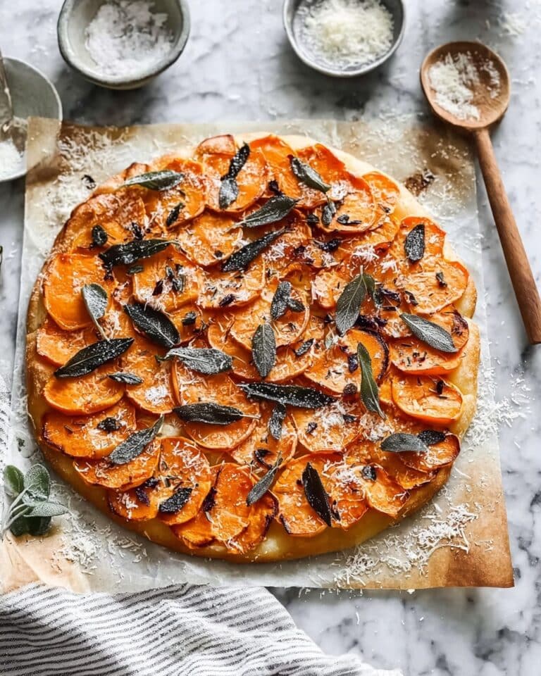 Butternut Squash Tart with Caramelized Shallots, Sage, and Parmesan Recipe