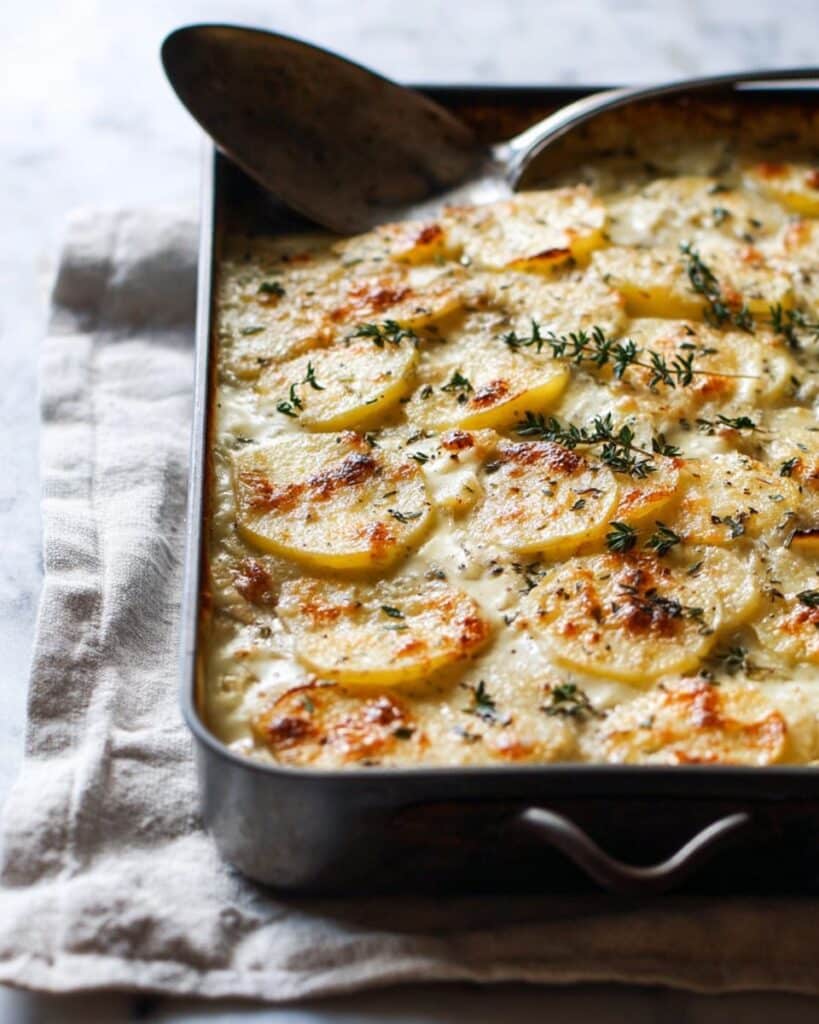 Parsnip Gratin with Gruyère and Thyme Recipe