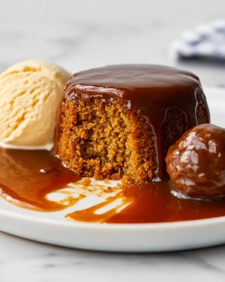 Sticky Toffee Pudding with Toffee Sauce Recipe