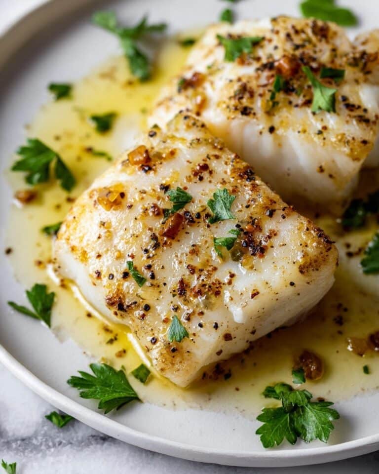 Pan-Seared Cod with Garlic Butter and Parsley Recipe