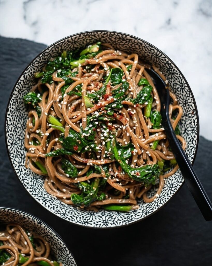 Broccoli Rabe Peanut Soba Noodles Recipe