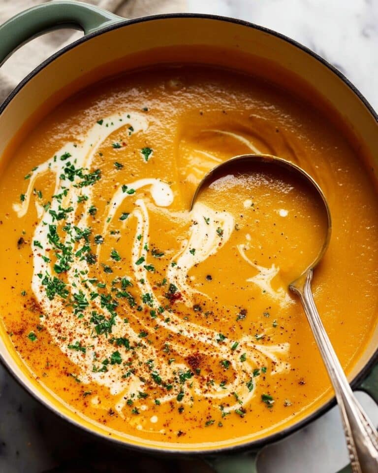 Root Vegetable Soup with Curry and Cream Recipe