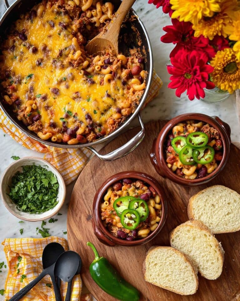 Turkey Chili Mac and Cheese Recipe