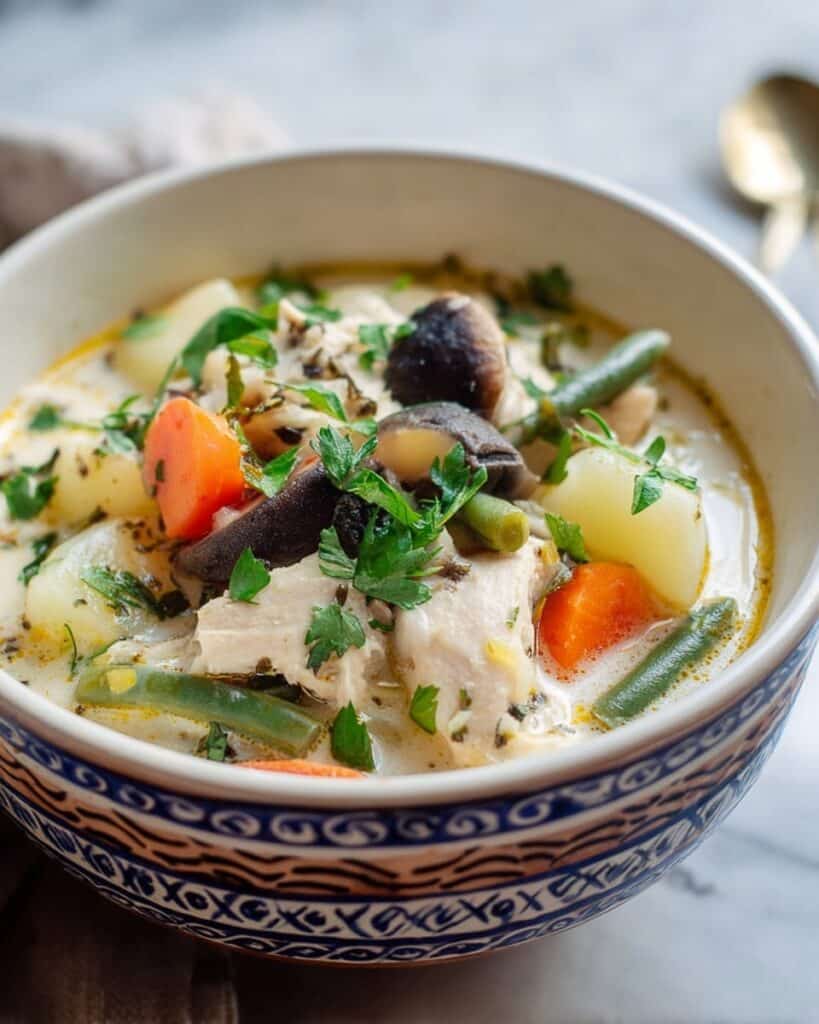 Creamy Turkey Vegetable Soup Recipe