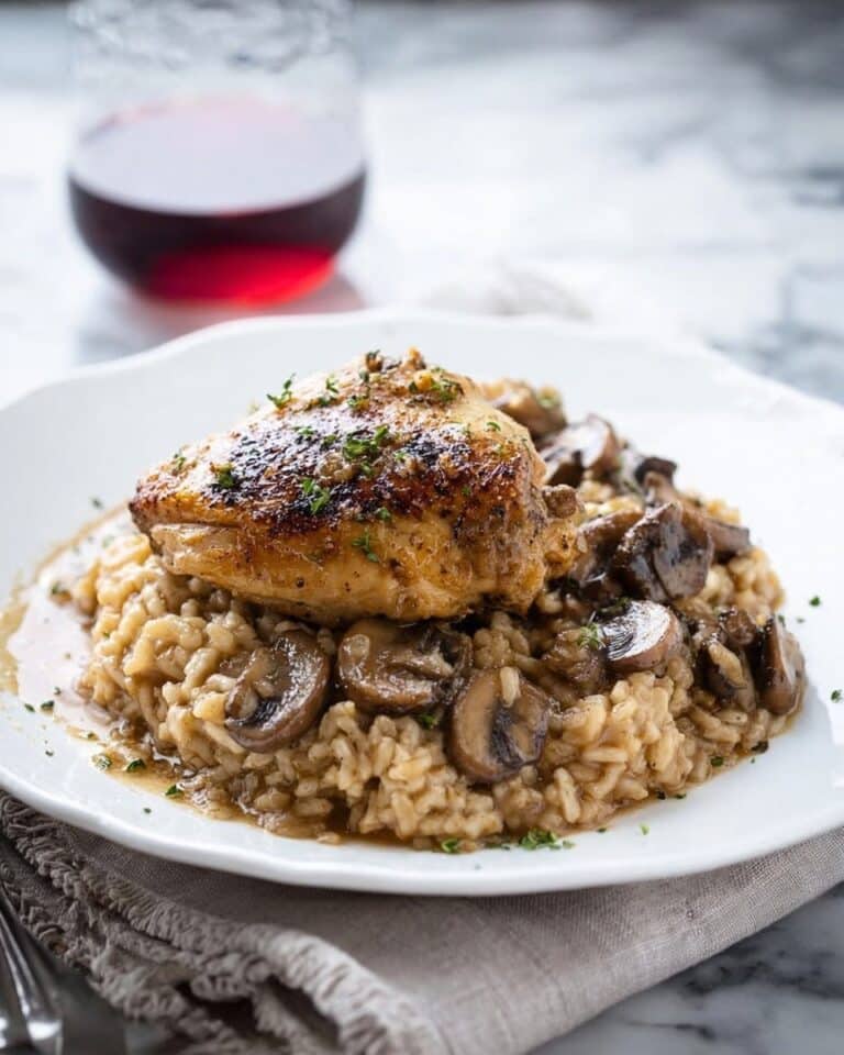 Creamy Chicken Mushroom Risotto Recipe
