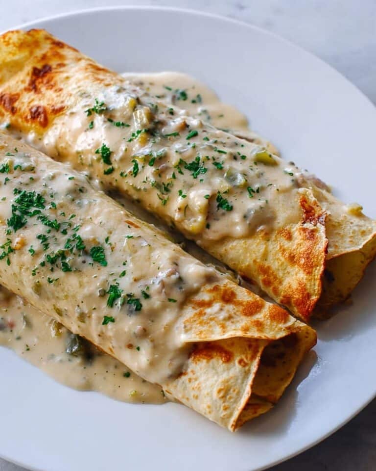 Creamy White Chicken Enchiladas Recipe