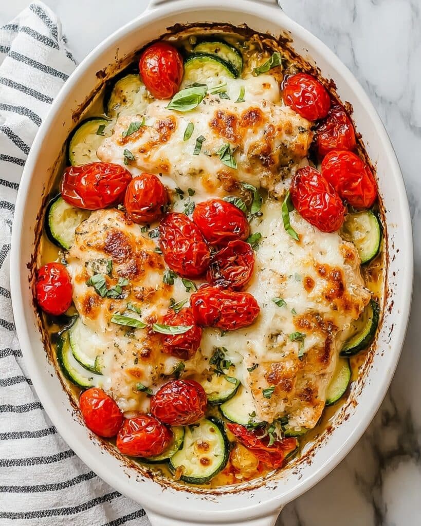 Mediterranean Chicken and Zucchini Bake Recipe