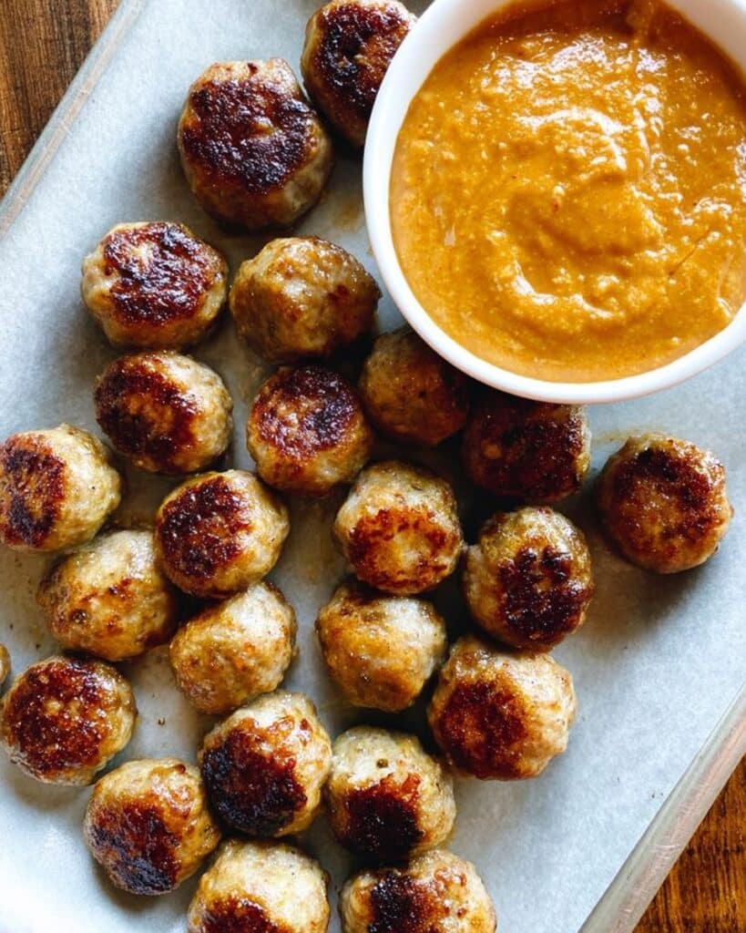 Baked Chicken Meatballs Recipe