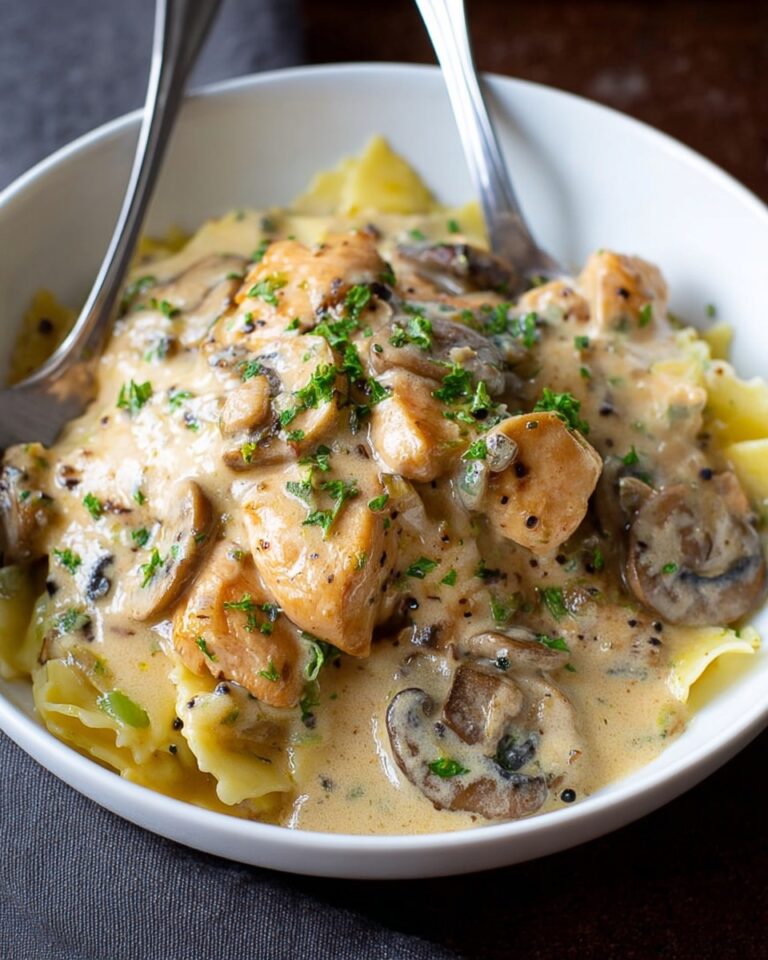 Creamy Chicken Mushroom Stroganoff Recipe