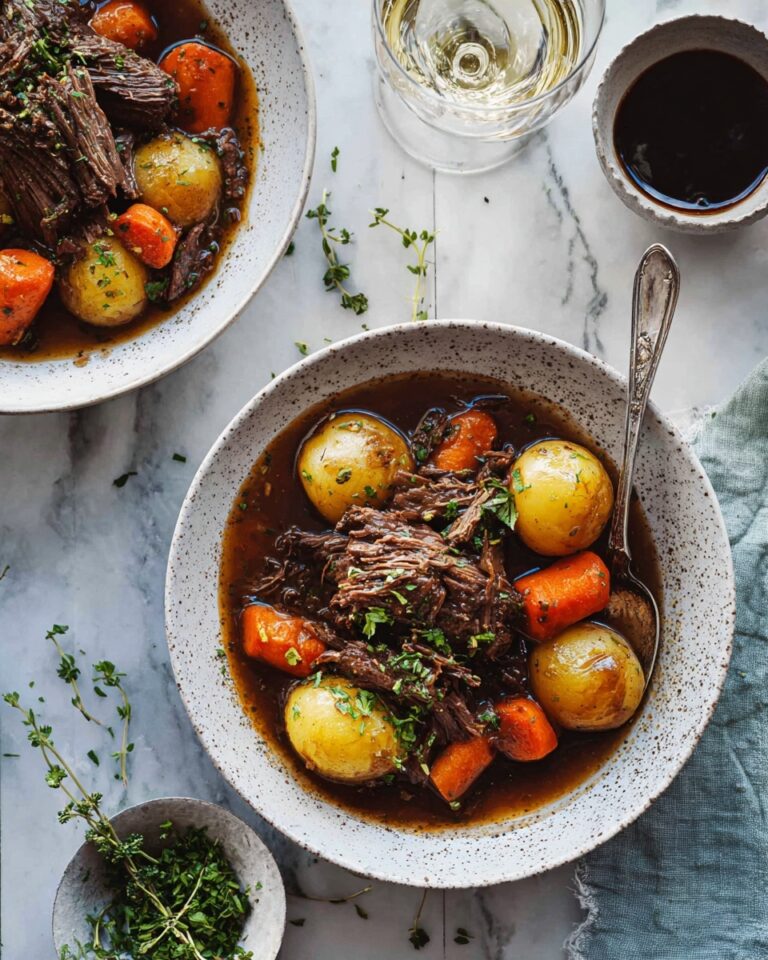 Slow Cooker Old Fashioned Pot Roast Recipe