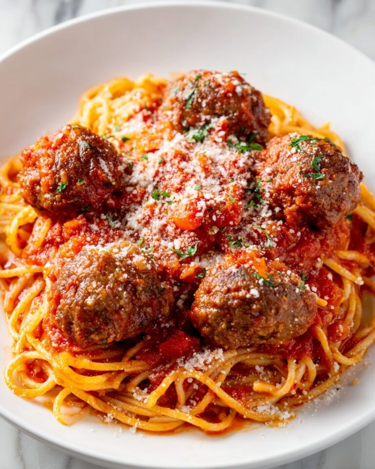 Easy Spaghetti with Meatballs and Tomato Sauce Recipe