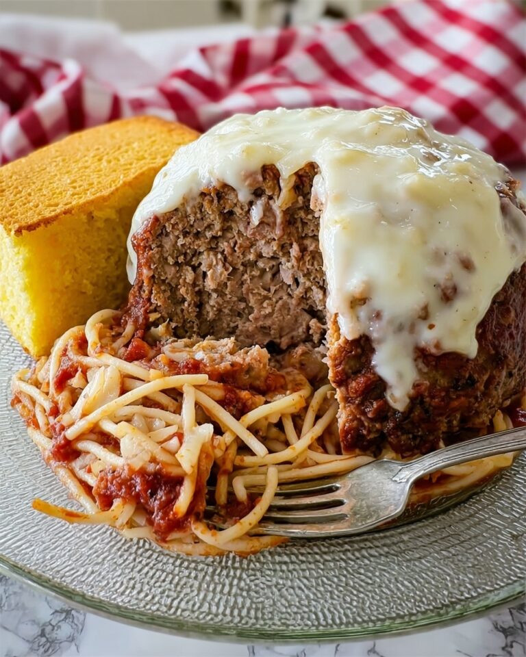 Giant Cheese Stuffed Meatballs Recipe