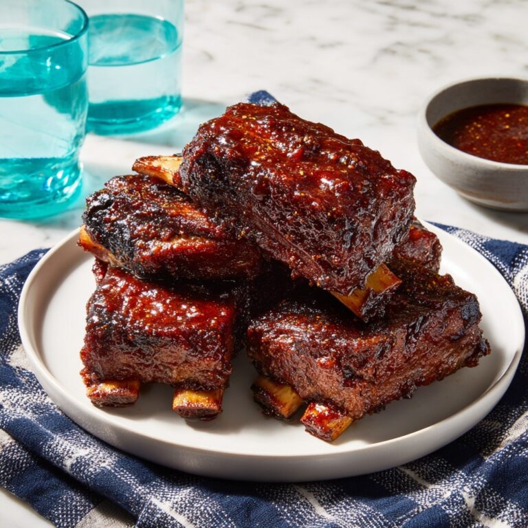 Grilled BBQ Short Ribs with Dry Rub Recipe