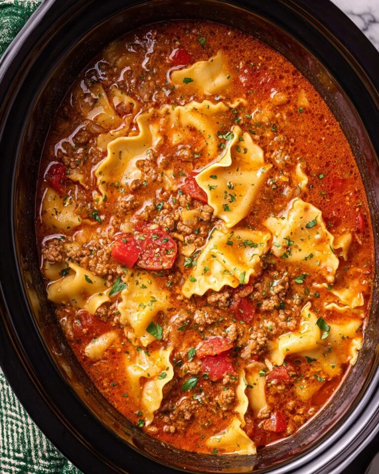 Slow Cooker Lasagna Soup Recipe