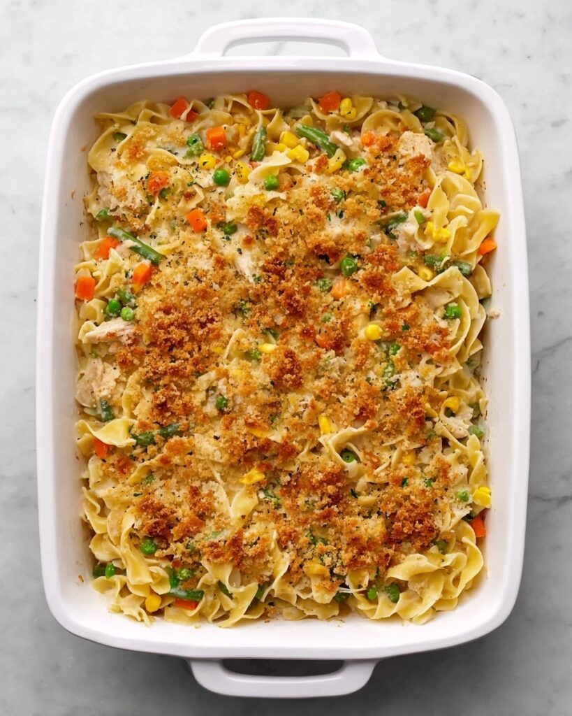 Creamy Chicken Noodle Casserole Recipe