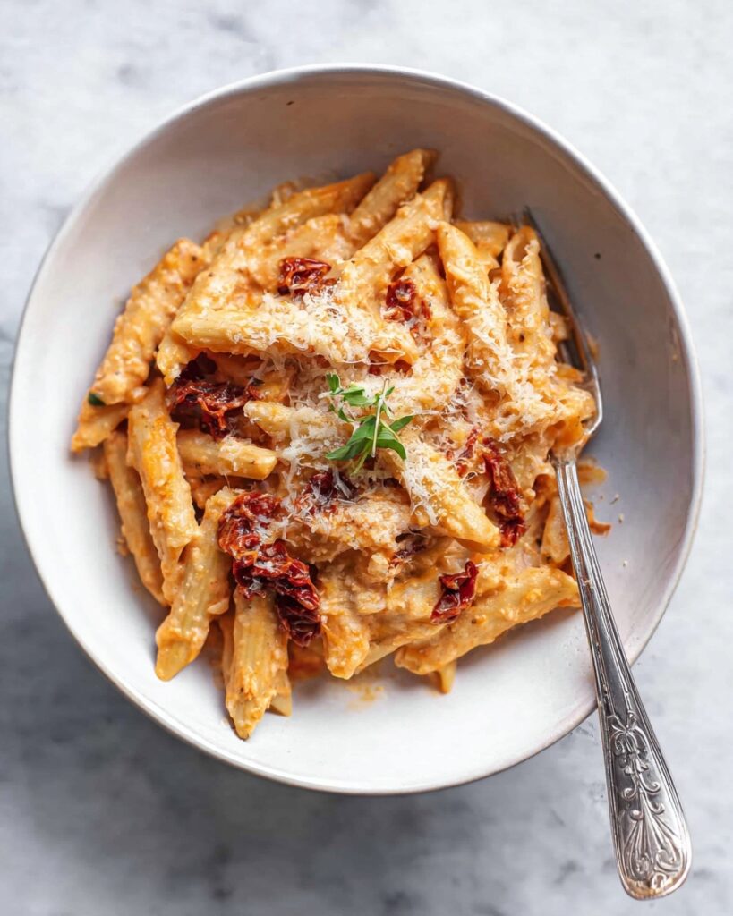 Creamy Sun Dried Tomato Chicken Pasta Recipe