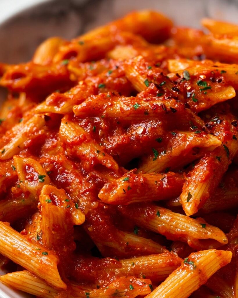 Spicy Penne Arrabbiata Pasta Recipe
