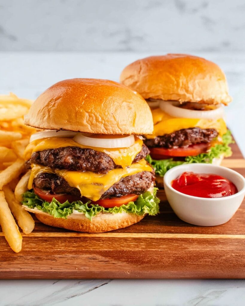 Juicy Cheeseburger Recipe with Homemade Sauce Recipe