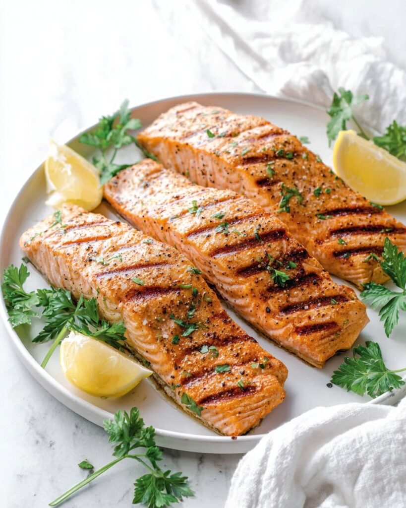Grilled Salmon with Lemon Butter Recipe