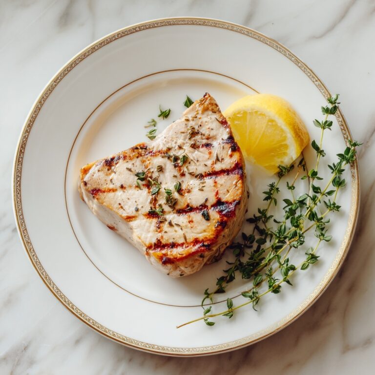 Grilled Swordfish with Lemon Oregano Marinade Recipe