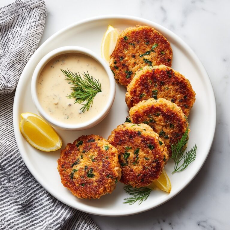Canned Salmon Patties with Lemon and Dill Recipe