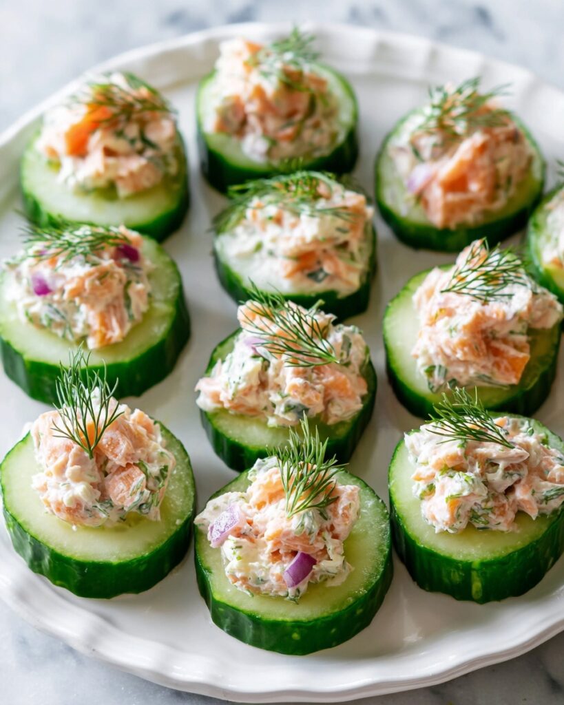 Smoked Salmon Cucumber Bites Recipe