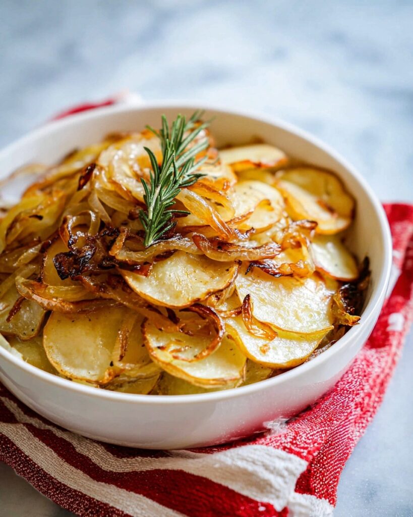 Crispy Roasted Potatoes and Onions Recipe