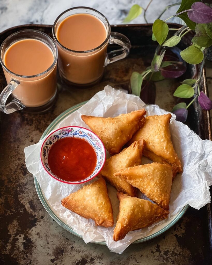 Spicy Keema Samosas Recipe