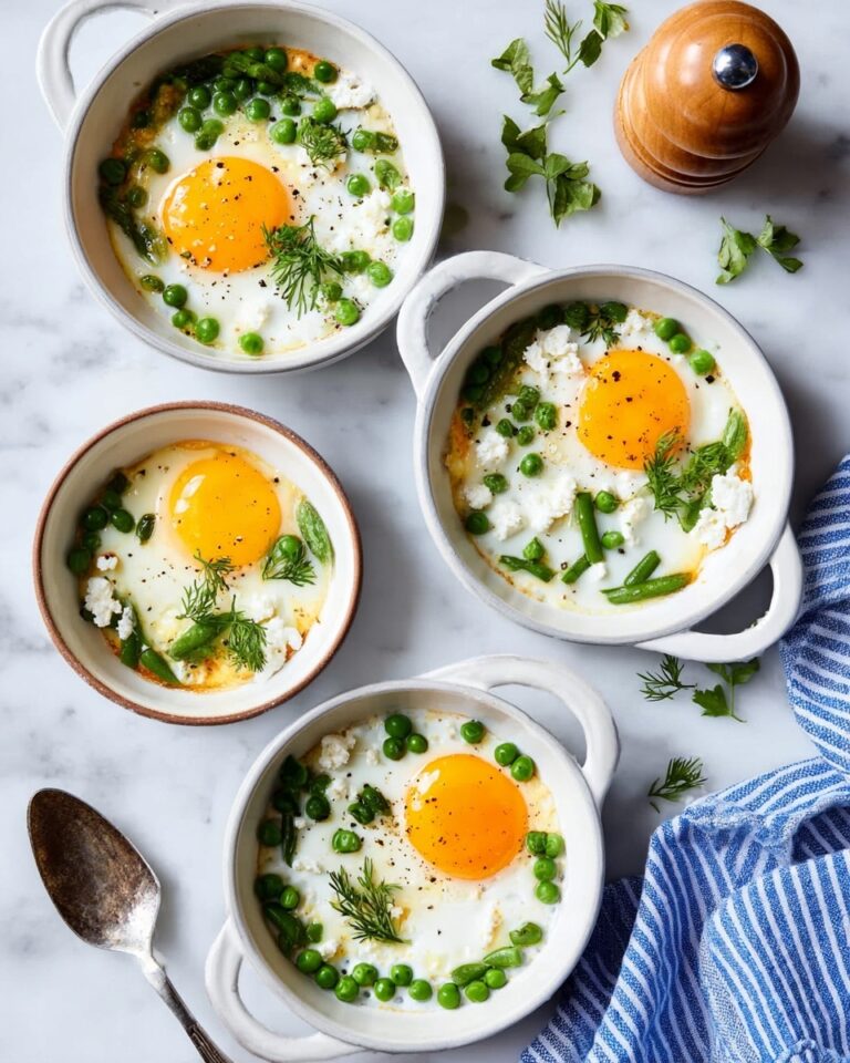 Baked Eggs with Feta and Veggies Recipe