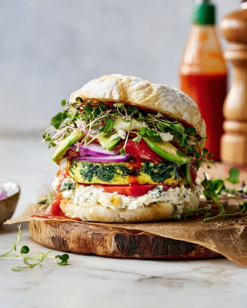 Healthy Breakfast Egg Sandwich with Goat Cheese Recipe