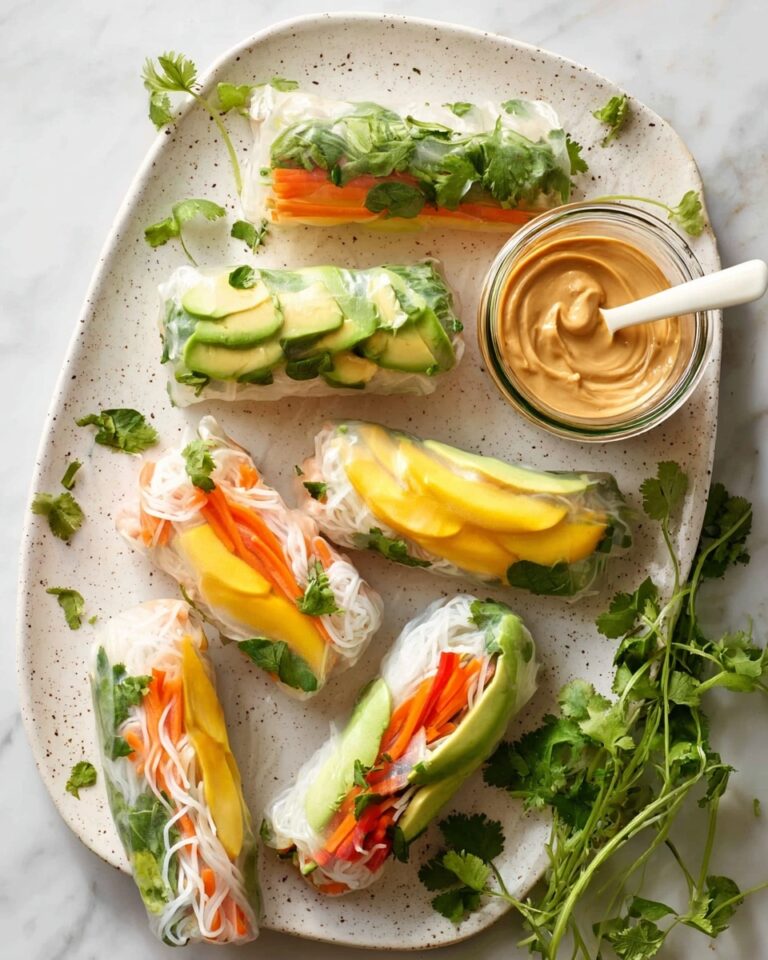 Fresh Spring Rolls with Peanut Dip Recipe
