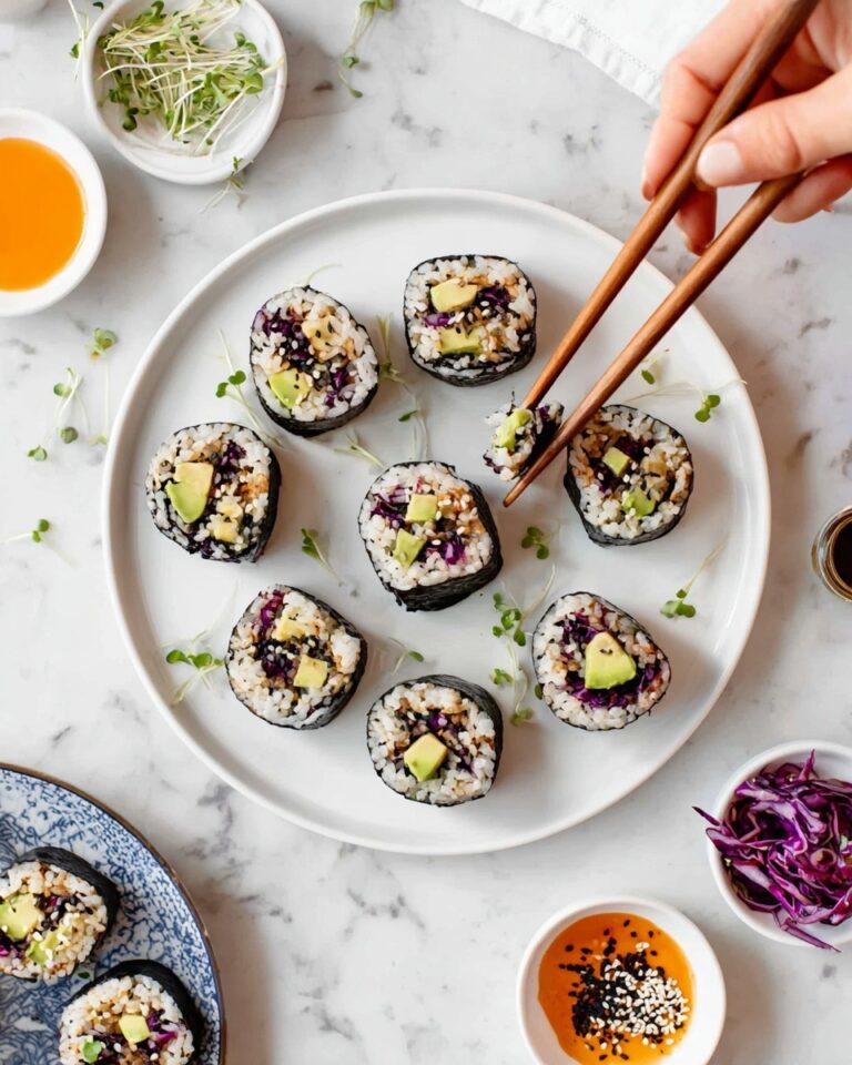 Roasted Mushroom Maki Sushi Recipe