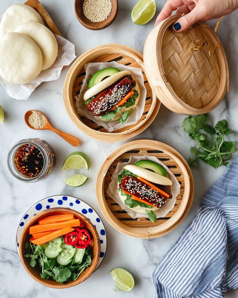 Vegetarian Tempeh Bao Buns Recipe