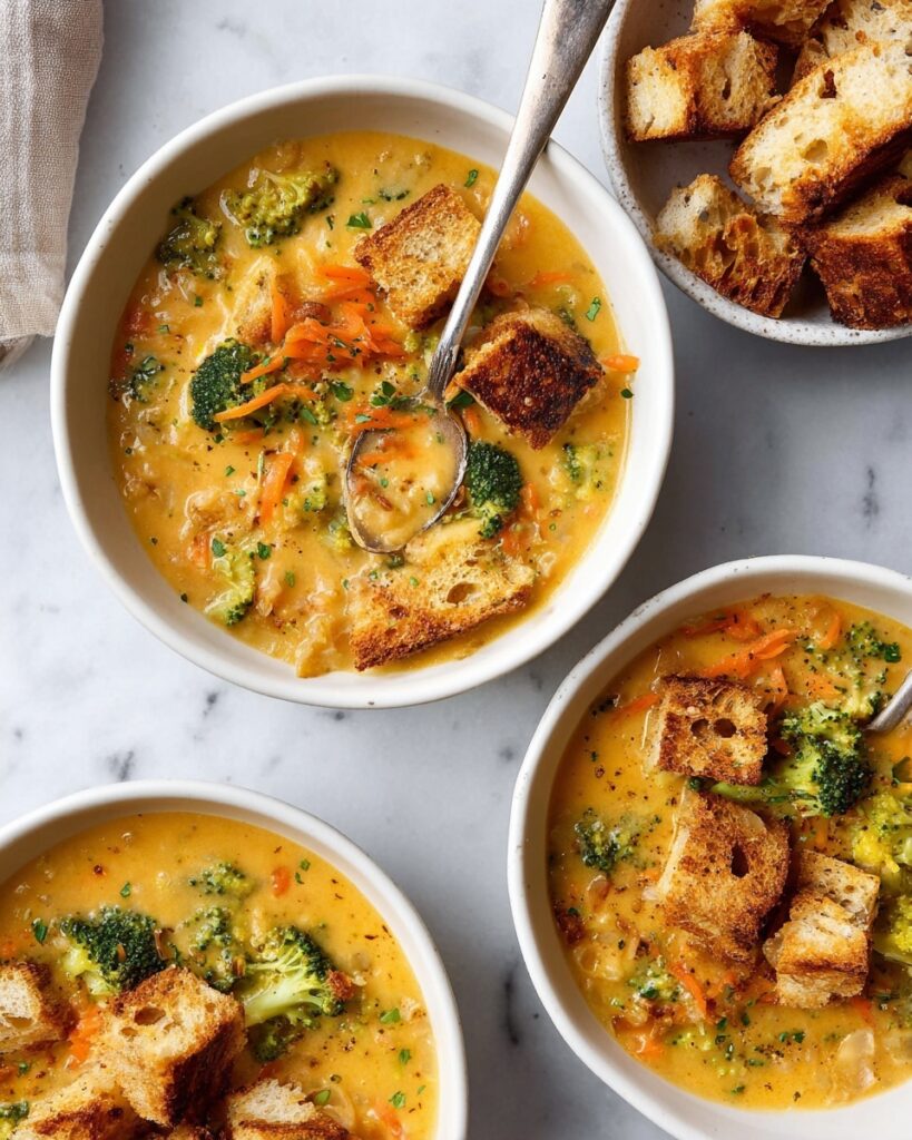 Creamy Broccoli Cheddar Soup Recipe